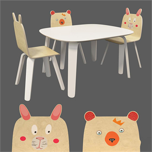 Oeuf Birke childrens furniture set